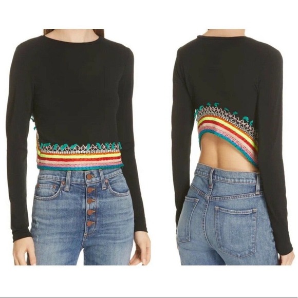 Alice + Olivia Tops - Alice + Olivia Delaina Embroidered Top
